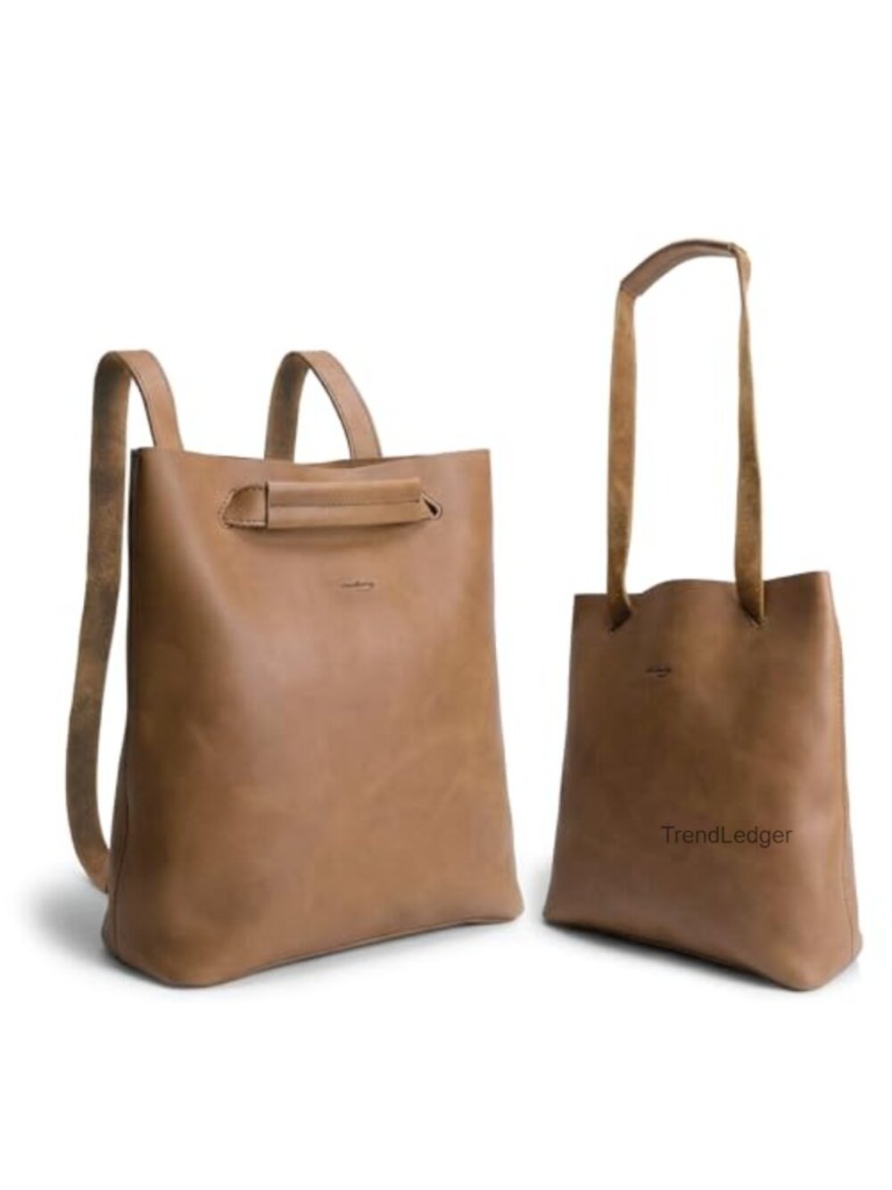 Full Grain Leather Convertible Backpack Shoulder Bag Handmade